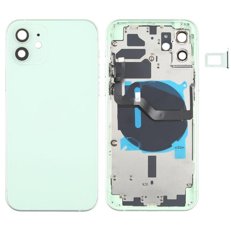 Back Housing With Small Parts & Charging Coil For iPhone 12 - Green - Best Cell Phone Parts Distributor in Canada, Parts Source Back Housing With Small Parts & Charging Coil For iPhone 12 - Green - Best Cell Phone Parts Distributor in Canada, Parts Source